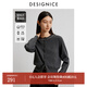 迪賽尼斯（DESIGNICE）2024冬季新款氣質(zhì)千金風(fēng)灰色羊毛開(kāi)衫圓領(lǐng)長(cháng)袖毛針織衫女 灰色 S
