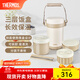 膳魔師（THERMOS）飯盒真空不銹鋼便當盒保溫飯盒多層便攜式大容量保溫桶TCBC/TCBG TCBG燕麥色附杯包餐具三層