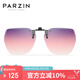 帕森（PARZIN）近視偏光太陽鏡夾片 翻轉(zhuǎn)式男女通用眼鏡便捷駕駛墨鏡夾片PZ12103