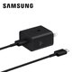 三星（SAMSUNG）（SAMSUNG）新款25W旅行充電器充電頭EP-T2511正品三星原裝快充頭 黑色（含1米線(xiàn)套裝）【支持三星網(wǎng)驗證】
