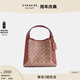蔻馳（COACH）奧萊女士HADLEY 21號(hào)半月包單肩斜挎包菜籃子通勤百搭 B4/棕黃色 焦糖色（新款）