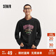 森馬長(cháng)袖T恤男秋季學(xué)院風(fēng)情侶裝復古印花107624101201
