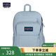 JANSPORT杰斯伯雙肩包男電腦包背包書包女大學(xué)生包旅行包 4NVC 7G7 霧霾藍-側(cè)袋+隔層
