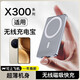 圖禿兔適用vivox300無(wú)線(xiàn)充電寶x300pro磁吸充電寶無(wú)線(xiàn)快充大容量背夾磁吸兩用可上飛機 銀色 10000毫安