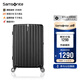 新秀麗（Samsonite）行李箱20英寸拉桿箱時(shí)尚豎條紋旅行箱包黑色GU9密碼登機箱