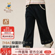 Classic Teddy精典泰迪女童褲子兒童喇叭褲中小童裝秋季時(shí)尚休閑長(cháng)褲 黑色  130