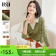 歐莎（OSA）知性假兩件Polo領(lǐng)針織衫女疊穿內搭毛衣上衣高智感穿搭2025秋新款 綠色 L