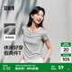 森馬（Semir）短袖T恤女短款套頭衫氣質(zhì)休閑2025新款夏假兩件緊身衣服簡(jiǎn)約 中花灰00510 L