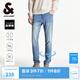 杰克·瓊斯（JACK&JONES）25年男裝牛仔褲男涼感潮流水洗彈力901修身小腳牛仔褲子春夏薄款 中牛仔藍(lán)E39 常規(guī) 30 170 W30/L30