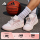 adidas ENTRAP美式校園風(fēng)運(yùn)動板鞋男女少年感復(fù)古籃球鞋阿迪達(dá)斯   白色/粉色   39