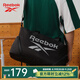 REEBOK銳步防潑水耐磨健身包男女同款干濕分離獨立鞋倉大容量斜挎包 黑色