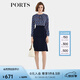 PORTS女裝2022秋冬新款連衣裙 丈青混色 6