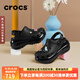 CROCS卡駱馳洞洞鞋女鞋夏季新款運(yùn)動拖鞋厚底光輪Clog透氣沙灘鞋高跟鞋 黑色 36.5 (220mm)