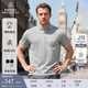 布克兄弟（BrooksBrothers）男士25春夏新款純棉刺繡logo滾邊polo衫 0007-灰色 2XL