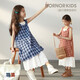 LUSON陳大豬童裝女童連衣裙2025新款洋氣法式格子裙兒童夏季裙子