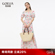 歌莉婭真絲連衣裙夏季出游穿搭2025新款桑蠶絲法式碎花長(zhǎng)裙1C5R4K35E 25D多色印花 XS
