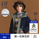 蓋璞男女童防風(fēng)防潑水連帽羽絨服中長(cháng)款外套645579 軍綠色拼接 140 cm(10-11歲)亞洲尺碼