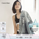 Calvin Klein內(nèi)衣【七夕禮盒摩登引力帶】ck輕運(yùn)動(dòng)可外穿工字文胸QF3785AD 001-太空黑 M 推薦75B-85A