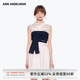ANN ANDELMAN官方直營2025新款白色無袖中長款拼接毛織抹胸連衣裙七夕禮物 白色 S
