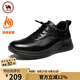 駱駝牌皮鞋男商務(wù)運(yùn)動(dòng)軟皮鞋牛皮鞋子 P13A220009R 黑色加絨 40 