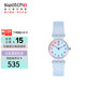 斯沃琪（Swatch）瑞士手表 純凈天藍 小巧開學禮物時尚男女石英腕表考試表 LK396