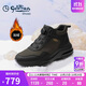 金利來(lái)（goldlion）男鞋24年冬季加絨皮鞋保暖舒適男士高幫鞋G550440093RAS灰黑色41
