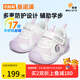 基諾浦（ginoble）寶寶學(xué)步鞋25春童鞋軟底機能鞋春秋男寶女童嬰幼兒鞋GB2397/2397A 白色/淡紫 20 125mm 適合腳長(cháng)125-129mm