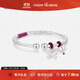 周大生（CHOW TAI SENG）足銀手鐲女花間舞蝶銀s990蝴蝶手鐲亮面生日禮物送女友