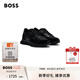BOSS博斯【七夕節(jié)禮物】男士25年春款網(wǎng)眼皮革混合材質(zhì)運動鞋JONAH 005-黑色 41