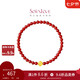 周大福SOINLOVE蜜粉金十里紅妝柿柿如意黃金紅玉髓手串手鏈 VR1653七夕