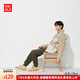 優(yōu)衣庫男裝/男女同款HEATTECH仿羊羔絨運動(dòng)長(cháng)褲保暖抓絨加絨褲子469966 37 栗色 L /175/88A