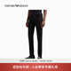 EMPORIO ARMANI/阿瑪尼官方旗艦男士高彈薄款修身低腰鉛筆休閑牛仔褲 【低腰修身高彈紐扣】黑色-0005 34 (推薦：170-180斤)