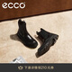 愛步（ECCO）短靴女 24年冬季簡(jiǎn)約通勤厚底切爾西靴 革新214793 黑色40