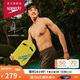 速比濤（Speedo）【汪順同款】泳鏡云感2.0柔韌舒適游泳訓(xùn)練鍍膜泳鏡通用 橘/灰