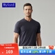 BYFORD百富打底內衣男棉針織領(lǐng)打底t恤短袖打底衫運動(dòng)內衣男百搭-MW8842 深藍色 L