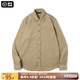 馬登工裝 美式休閑燈芯絨純棉長(zhǎng)袖襯衫疊穿內(nèi)搭外套條絨襯衣男秋 淺卡其 L
