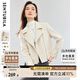 尚都比拉春夏季時(shí)尚短款西裝領(lǐng)外套女小個(gè)子女裝通勤西服 杏仁油 M