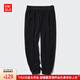 優(yōu)衣庫男裝/男女同款搖粒絨松緊束腳褲/長(cháng)褲褲子保暖473143 09 黑色 M /170/95