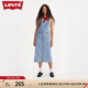 Levi's【商場(chǎng)同款】李維斯女士時(shí)尚百搭牛仔背帶連衣裙 藍(lán)色 S