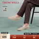 THOM WILLS樂(lè )福鞋男夏季透氣亞麻布休閑鞋一腳蹬懶人鞋通勤百搭男士布鞋男鞋 燕麥色A8139 41 /7.5碼