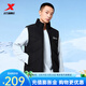 特步（XTEP）羽絨馬甲男女冬季坎肩立領(lǐng)工裝無袖背心保暖舒適外套防潑水馬甲 正黑色 M