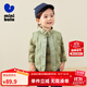 迷你巴拉冬季新款男女童可愛(ài)無(wú)領(lǐng)羽絨服寶寶保暖時(shí)尚羽絨馬甲 橄欖綠40801 110