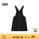 Semir森馬背帶裙女疊穿小個(gè)子短裙24夏季時(shí)尚寬松連衣裙復(fù)古百搭 黑色90001 S