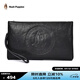 暇步士（Hush Puppies）手包男士休閑經(jīng)典狗狗標(biāo)志商務(wù)出差牛皮大容量手拿包七夕禮物