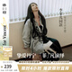 兩三事梵高藝術(shù)野馬出鞘 2025春季新款復古動物流蘇牛仔半身裙 牛仔藍 S