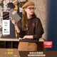 哈吉斯（HAZZYS）女裝 秋季女士衛衣純色活力連帽運動(dòng)休閑風(fēng)套頭衛衣女 酒紅色WN M (160/84A 38)