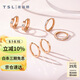 謝瑞麟（TSL）18K金耳環(huán)簡(jiǎn)約隨性幾何耳飾BE661-BE663 BE661-單色車(chē)花