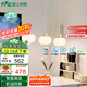 雷士（NVC）奶油風(fēng)法式浪漫燈罩餐廳燈智能高顯3頭24瓦吊燈WHDD24F/G-15A 
