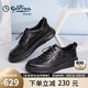 金利來男鞋休閑鞋輕便松緊帶時(shí)尚商務(wù)皮鞋G506410285AAE黑色39
