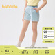 巴拉巴拉童裝兒童短褲女童2025夏裝牛仔休閑中大童褲子208225110002